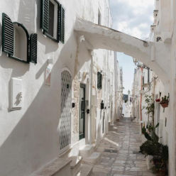 Vista delle antiche vie di Ostuni dal Bed and Breakfast Cà Giò